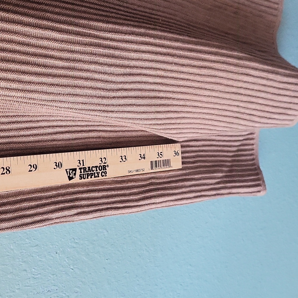 Studio One Brown Ribbed Knit Dress - Picture 8 of 12